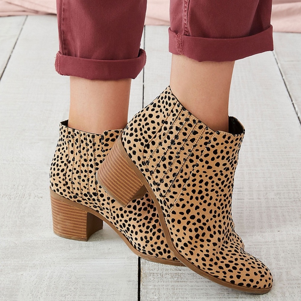 Maurices Leopard Ankle Boot
